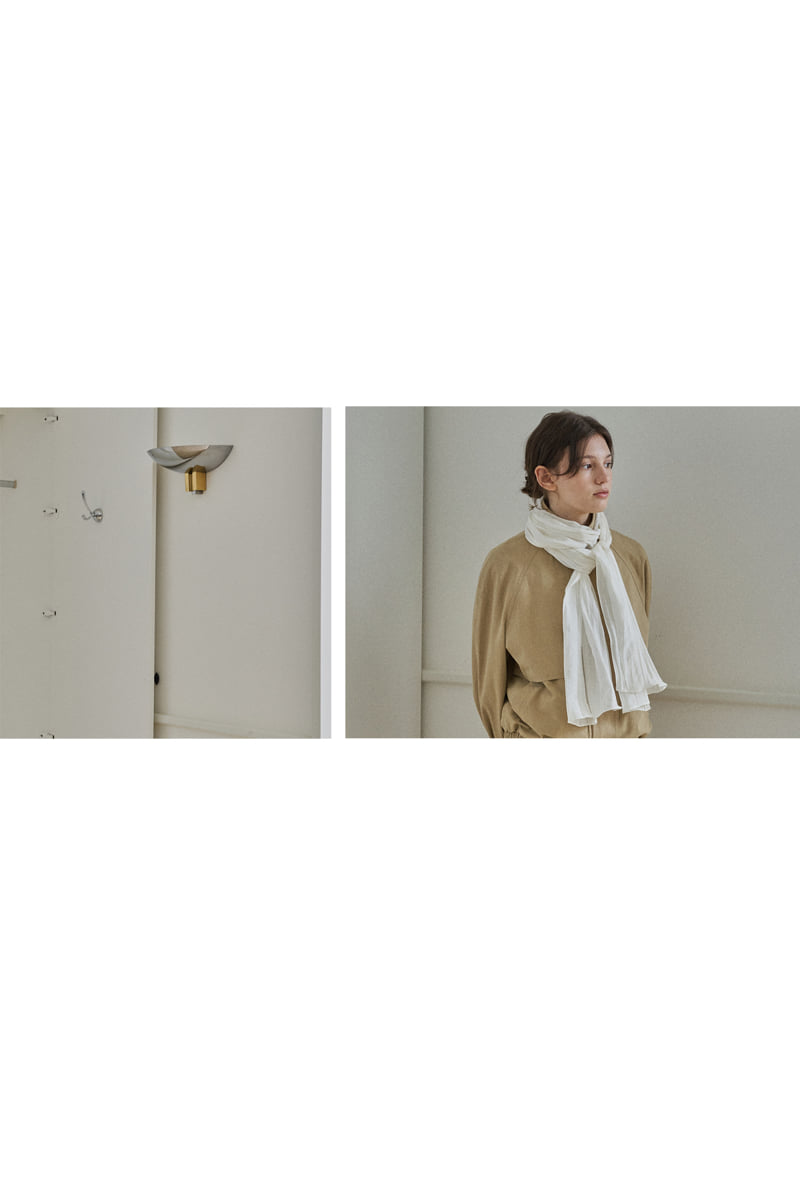 Reirai - Korean Women Fashion - #thelittlethings - Pleated Silk Scarf - 2