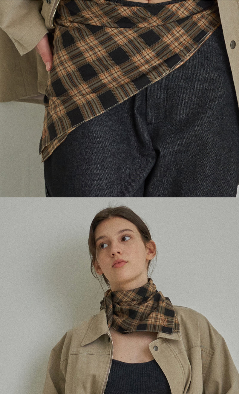 Reirai - Korean Women Fashion - #vintagekidsstyle - RR Check Scarf - 7