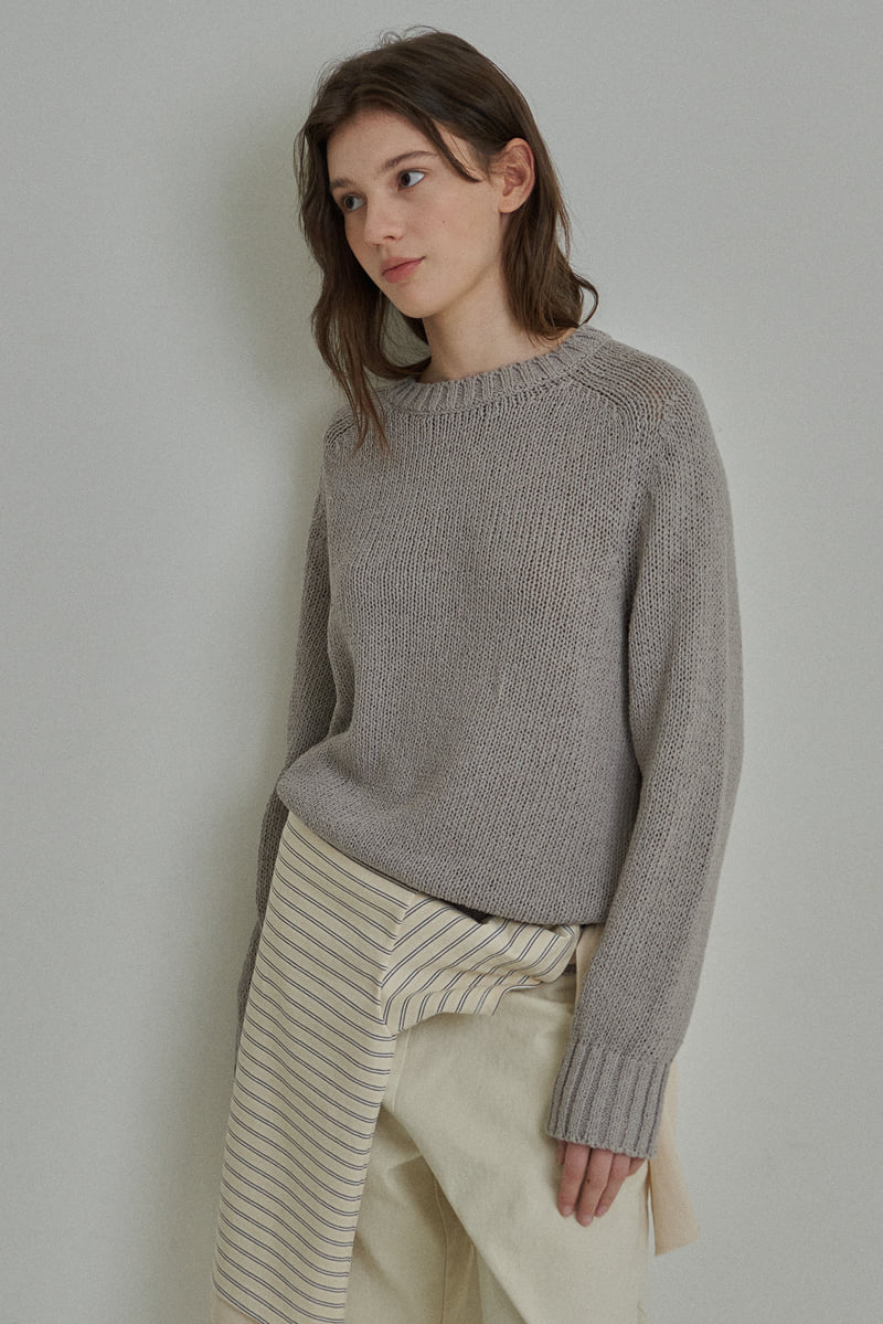 Reirai - Korean Women Fashion - #womensfashion - Coal Stripe Layered Tee - 11