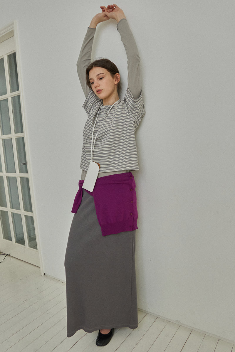 Reirai - Korean Women Fashion - #womensfashion - Clean Waffle Long Skirt - 12