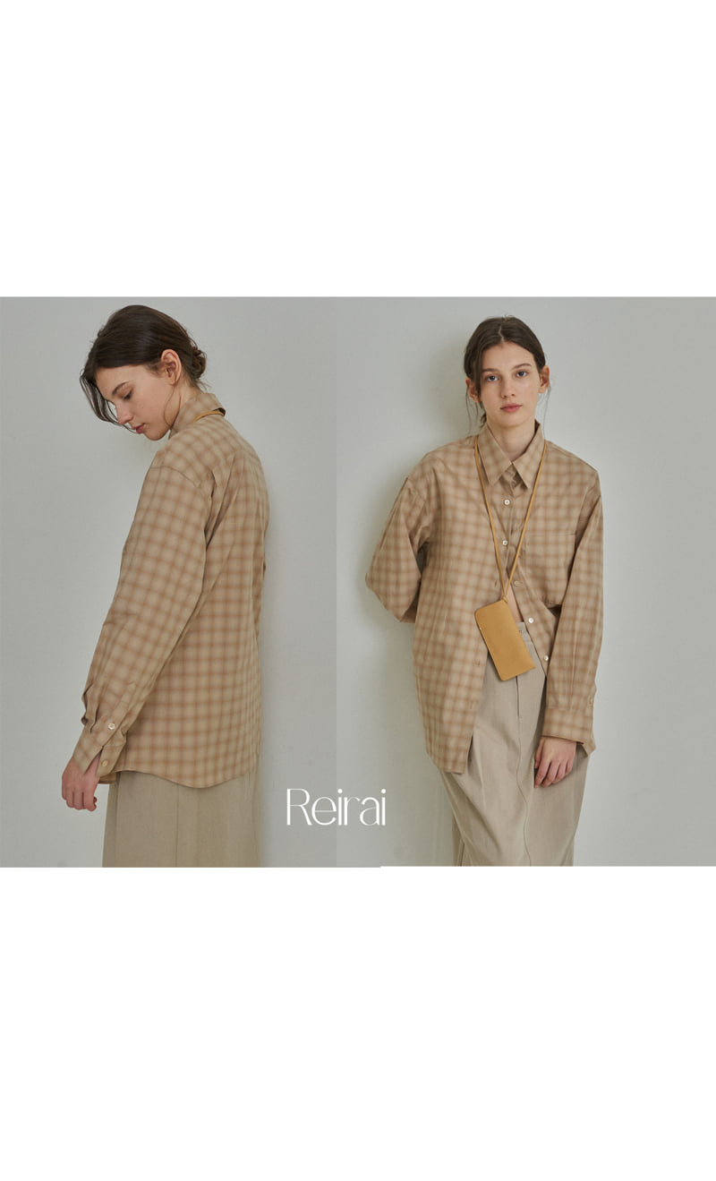 Reirai - Korean Women Fashion - #womensfashion - Butter Check Shirt - 10
