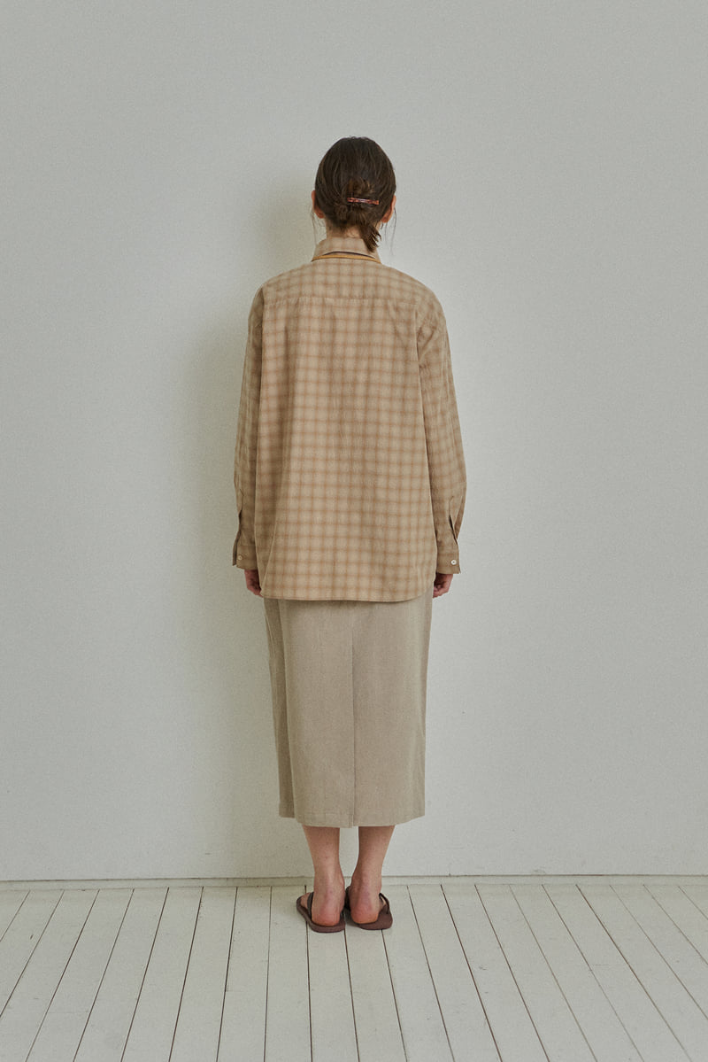 Reirai - Korean Women Fashion - #womensfashion - Butter Check Shirt - 12
