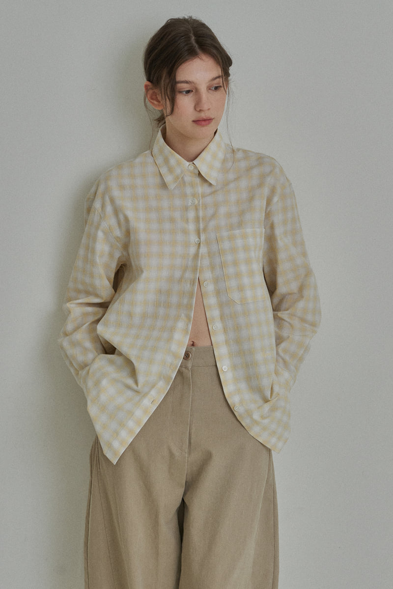 Reirai - Korean Women Fashion - #womensfashion - Butter Check Shirt - 2