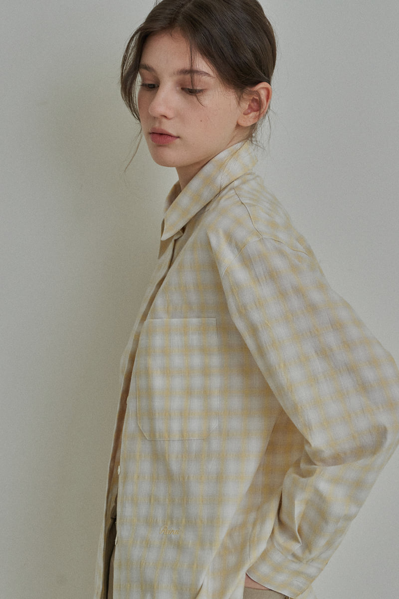Reirai - Korean Women Fashion - #womensfashion - Butter Check Shirt - 6