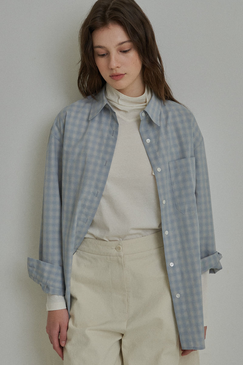 Reirai - Korean Women Fashion - #womensfashion - Butter Check Shirt - 8