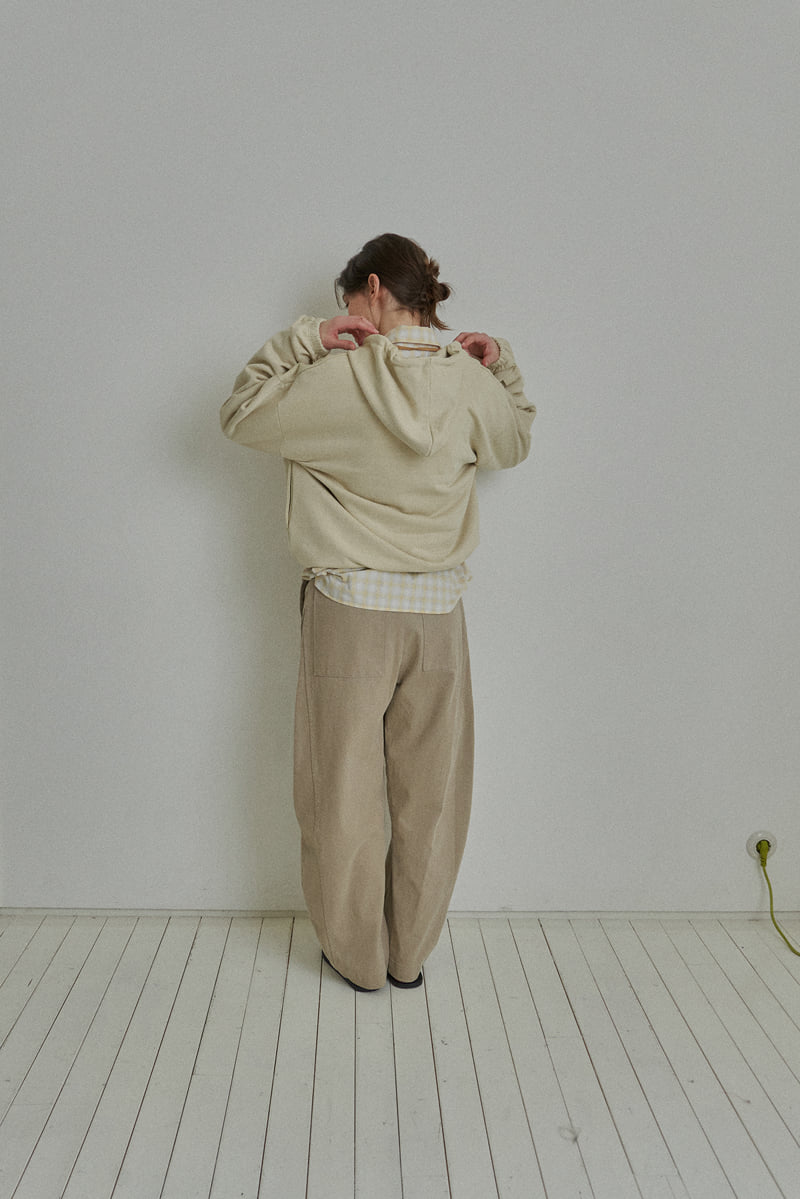 Reirai - Korean Women Fashion - #womensfashion - Mellow Dying Hood Zip-up - 5