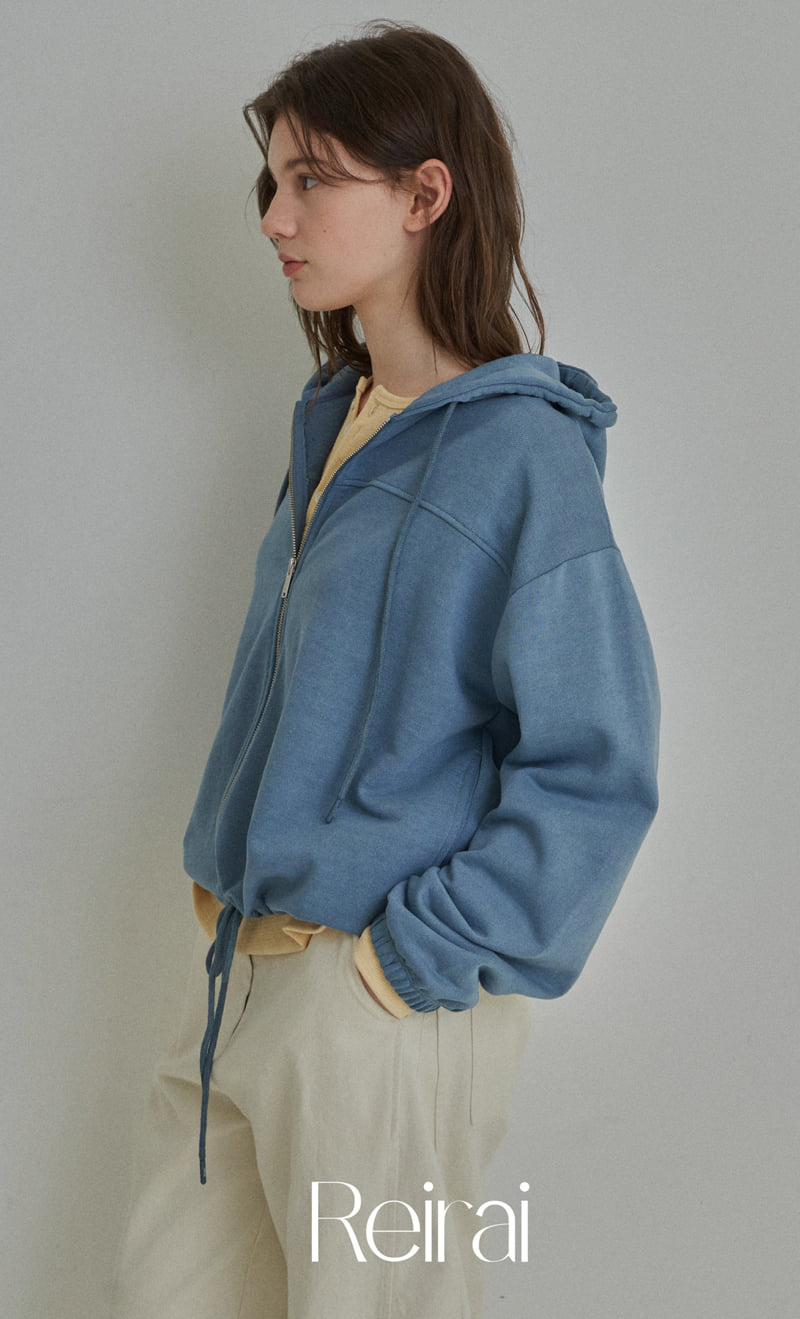 Reirai - Korean Women Fashion - #womensfashion - Mellow Dying Hood Zip-up - 7