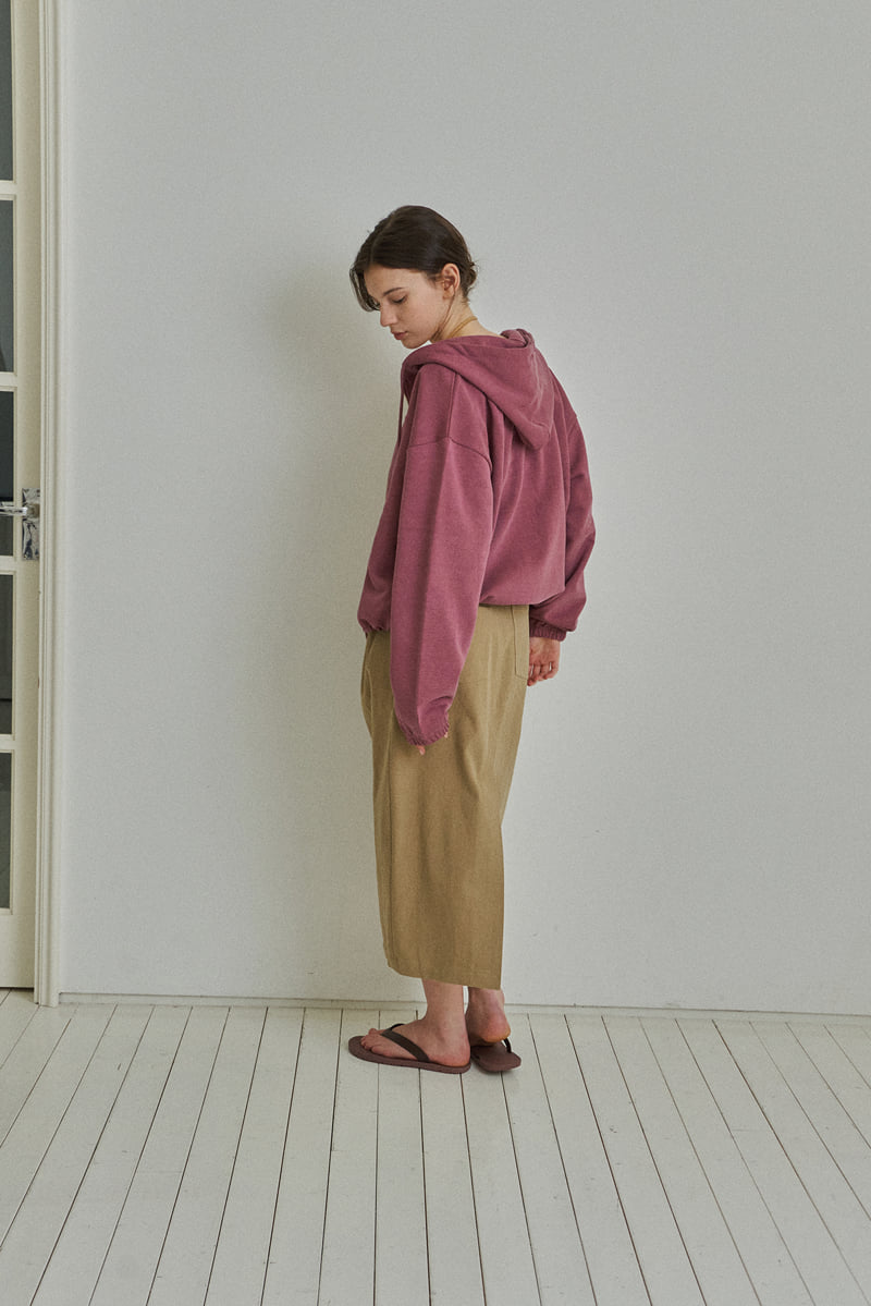 Reirai - Korean Women Fashion - #womensfashion - Mellow Dying Hood Zip-up - 10