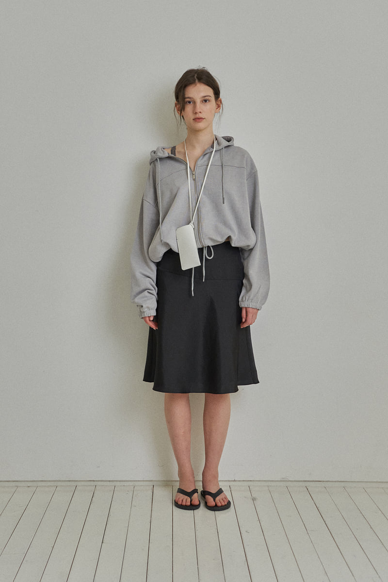 Reirai - Korean Women Fashion - #womensfashion - Mellow Dying Hood Zip-up - 2