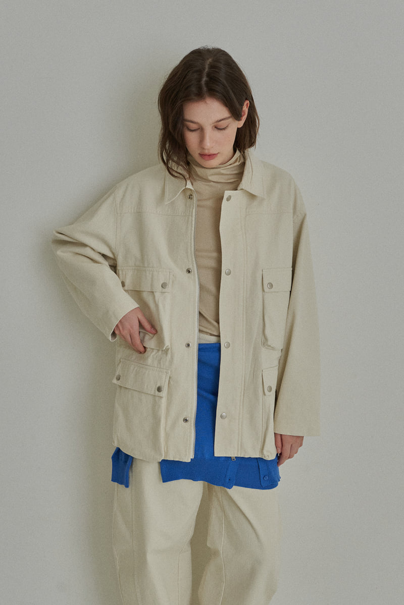 Reirai - Korean Women Fashion - #momslook - Cationic Pocket Safari - 4