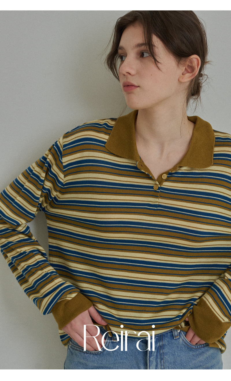 Reirai - Korean Women Fashion - #momslook - RR Striped Knit - 4