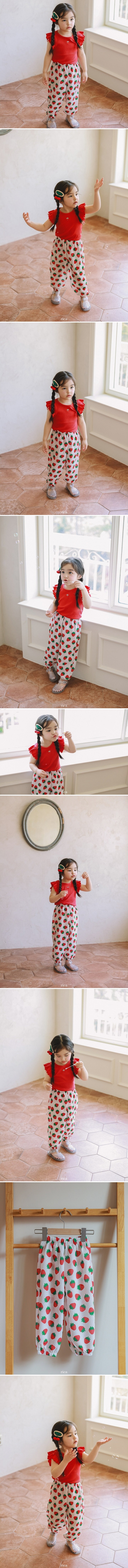 Rica - Korean Children Fashion - #magicofchildhood - Strawberry Pants