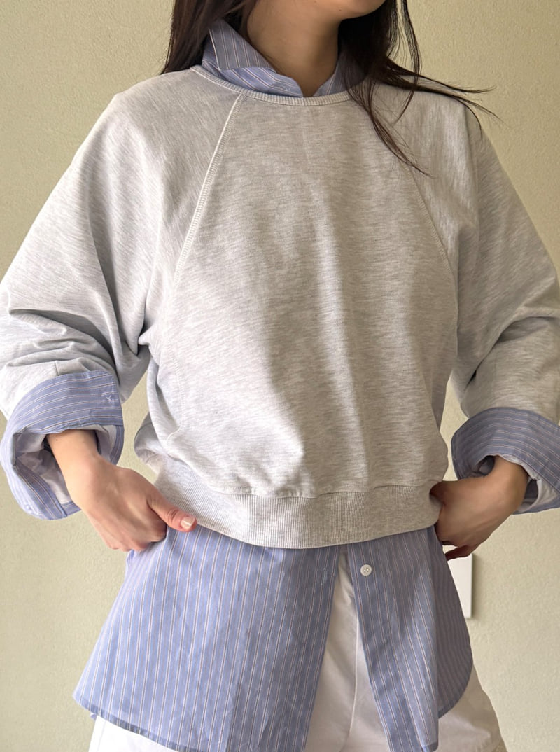 Roomk - Korean Women Fashion - #momslook - Boat Sweatshirt - 2