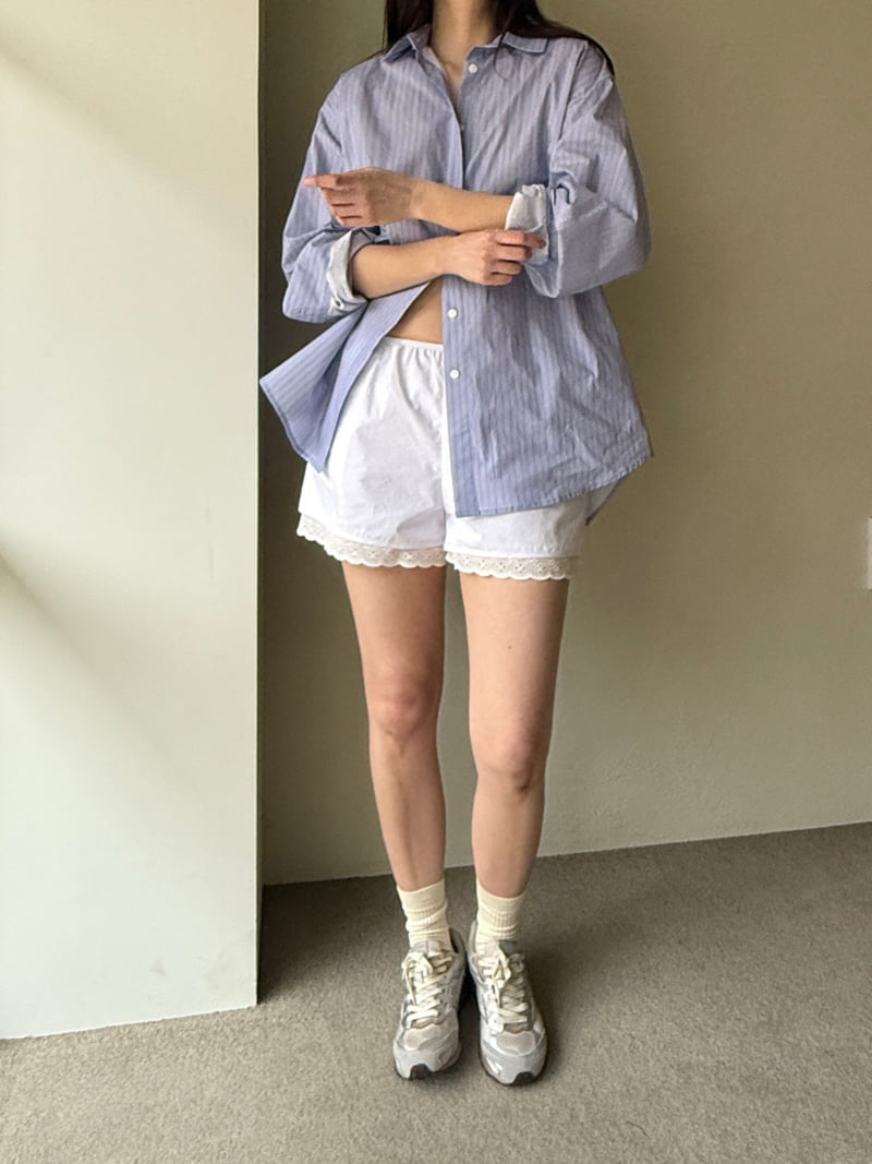 Roomk - Korean Women Fashion - #momslook - Air Cotton Shirt - 2