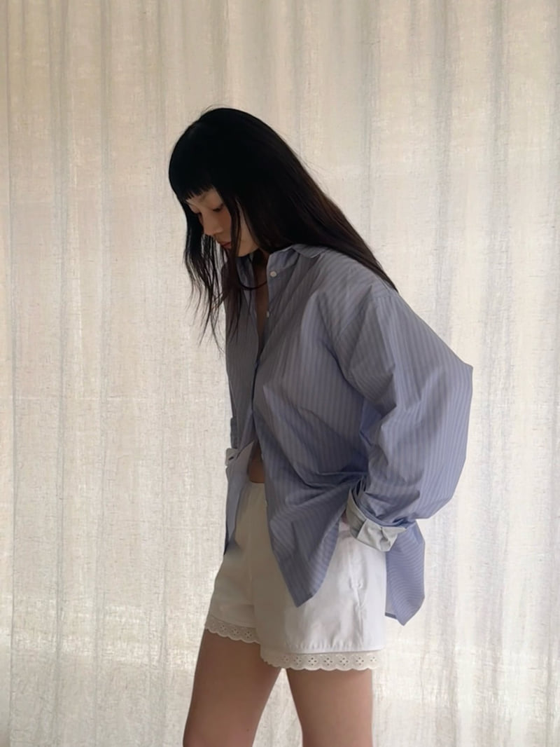 Roomk - Korean Women Fashion - #womensfashion - Air Cotton Shirt - 4