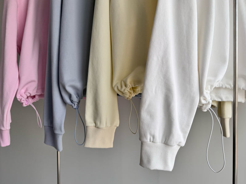 Roomk - Korean Women Fashion - #momslook - String Sweatshirt - 12