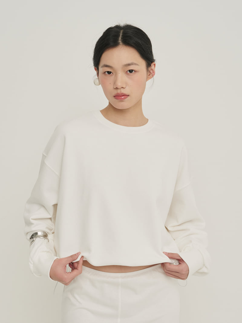 Roomk - Korean Women Fashion - #momslook - String Sweatshirt - 6