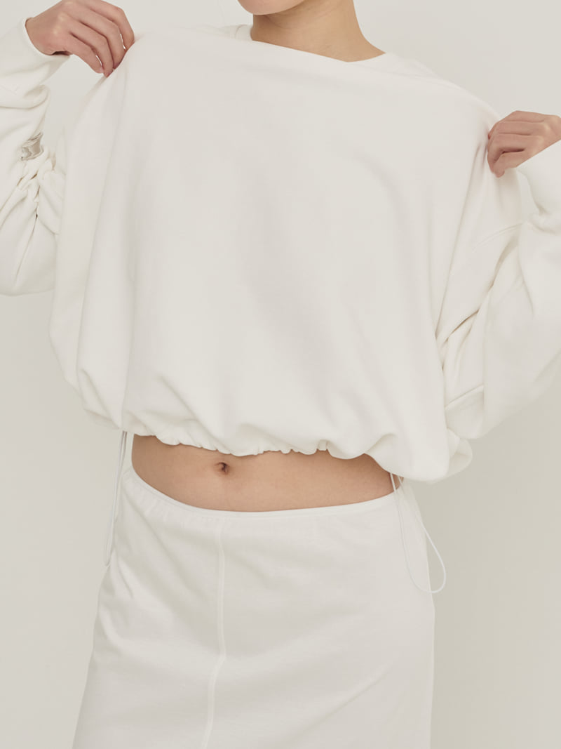 Roomk - Korean Women Fashion - #momslook - String Sweatshirt - 8