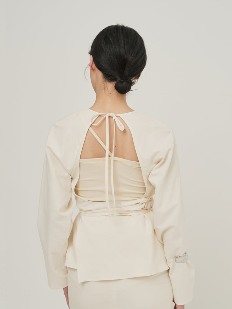 Roomk - Korean Women Fashion - #momslook - Wrap Blouse