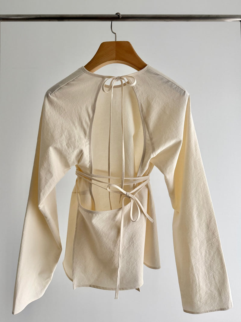 Roomk - Korean Women Fashion - #momslook - Wrap Blouse - 11