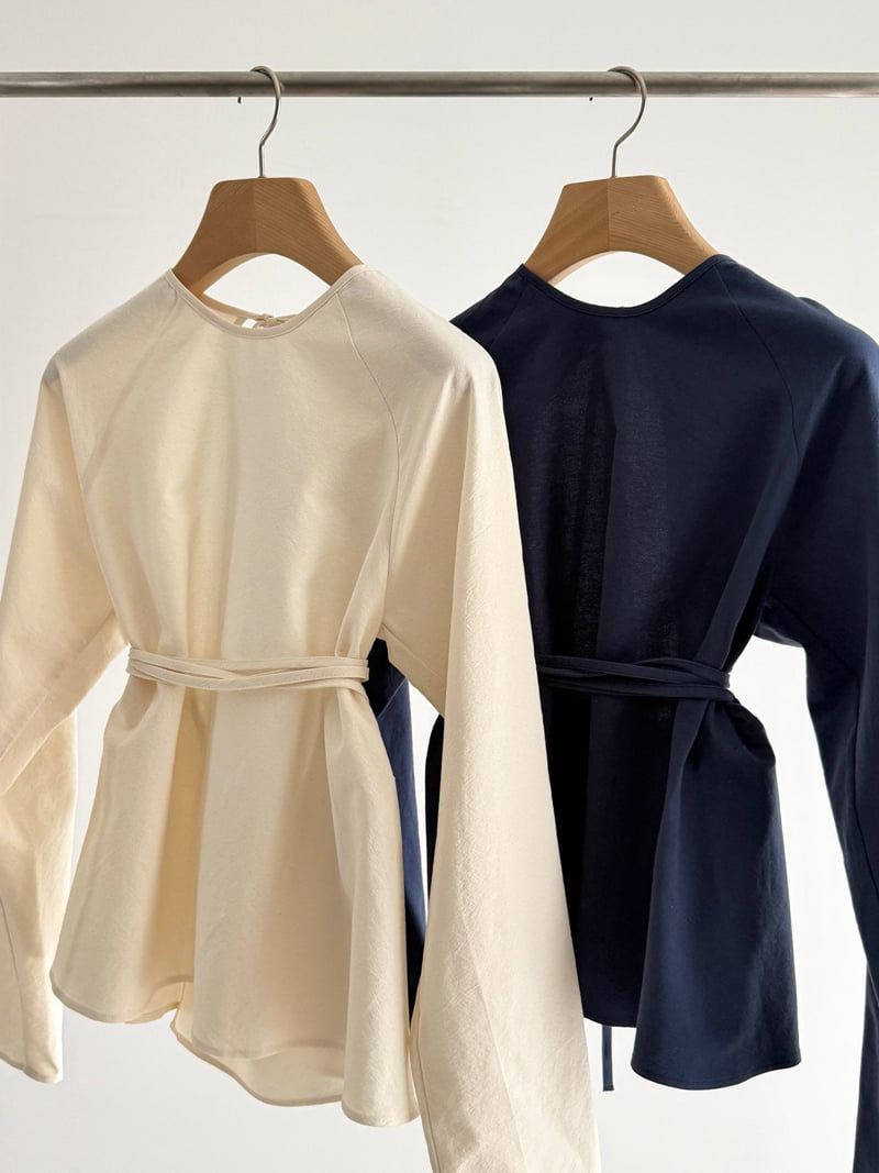 Roomk - Korean Women Fashion - #momslook - Wrap Blouse - 9