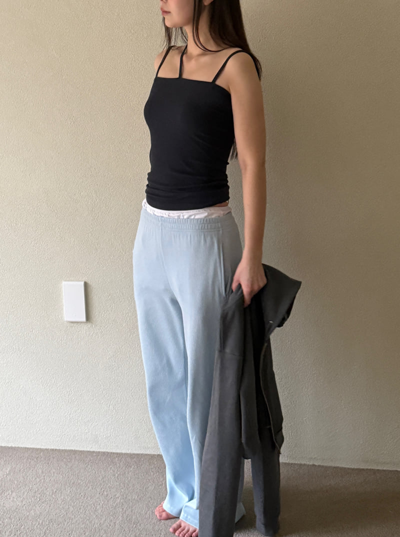 Roomk - Korean Women Fashion - #momslook - Waffle Pants (Plain) - 3
