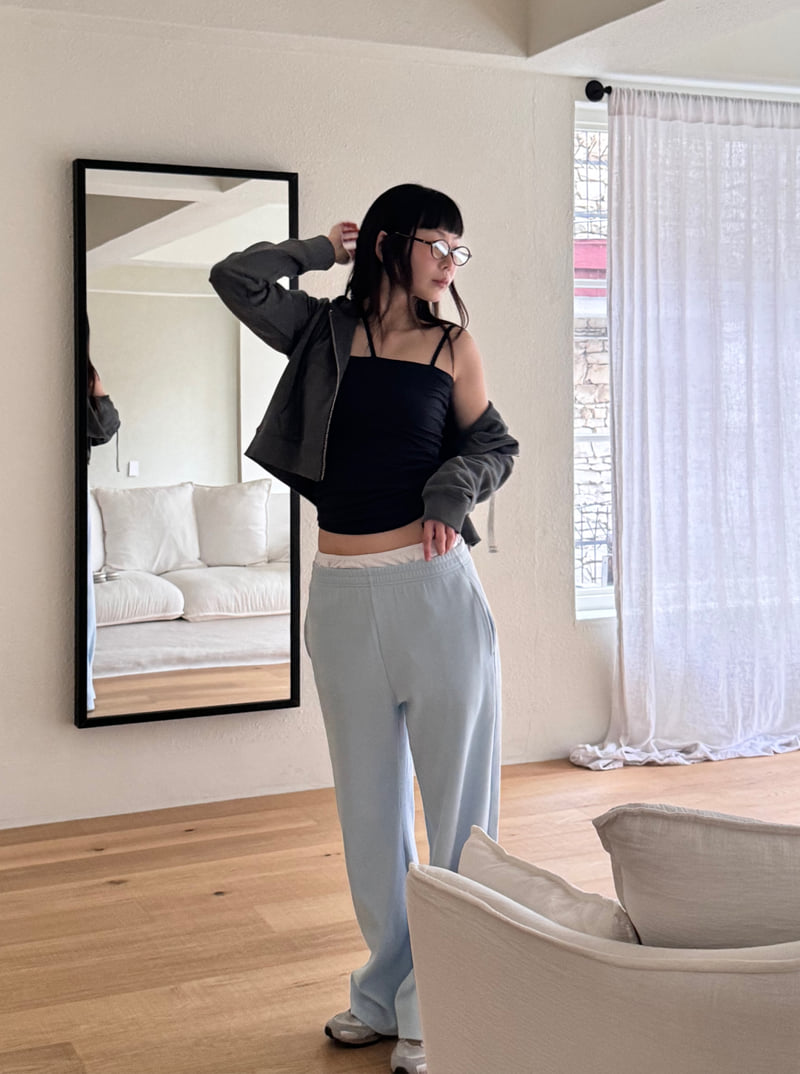 Roomk - Korean Women Fashion - #momslook - Waffle Pants (Plain) - 5