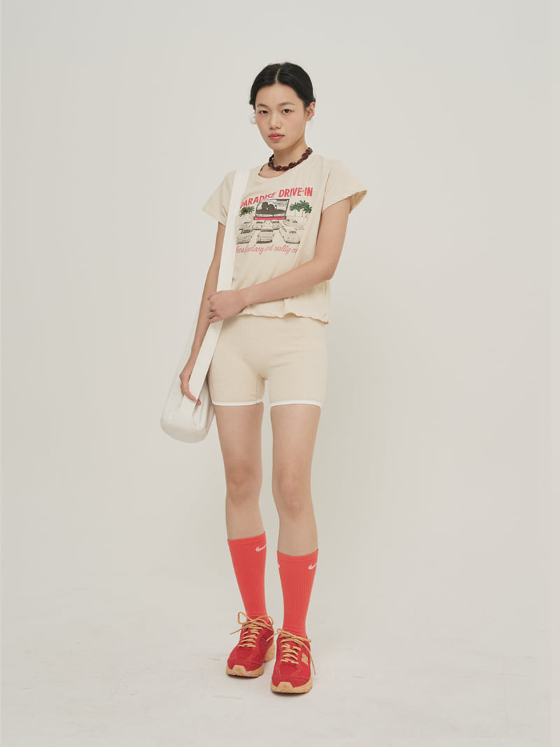 Roomk - Korean Women Fashion - #momslook - Printed Tee - 2