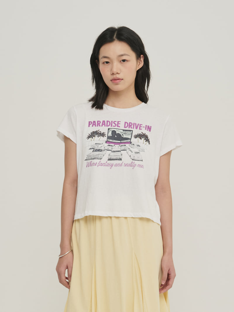Roomk - Korean Women Fashion - #momslook - Printed Tee - 6