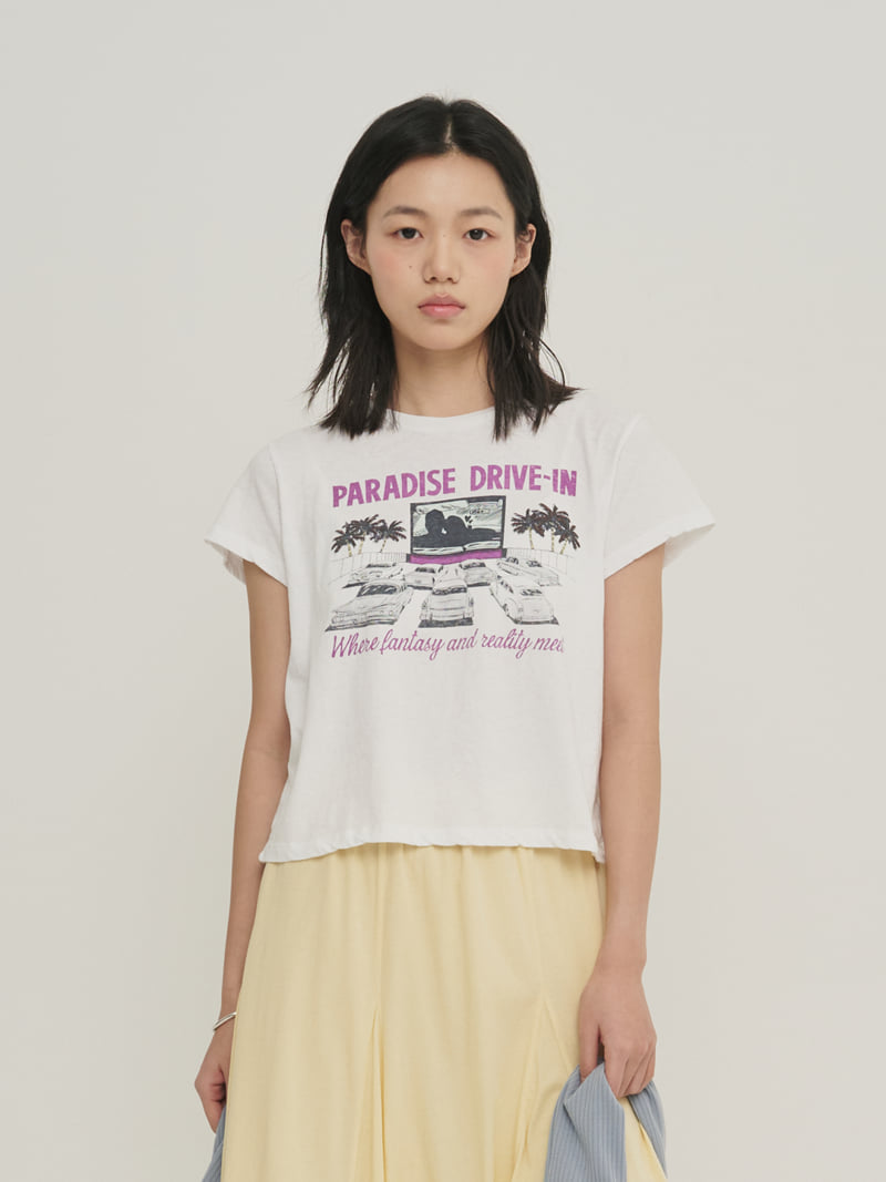 Roomk - Korean Women Fashion - #momslook - Printed Tee - 7