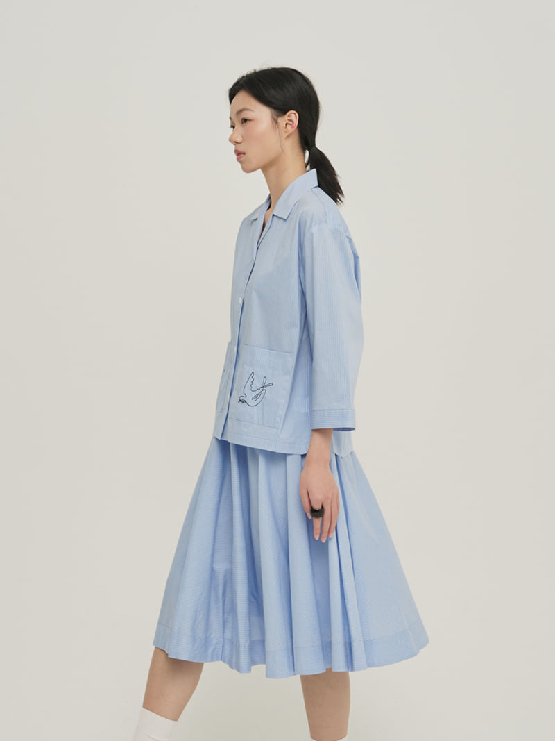 Roomk - Korean Women Fashion - #momslook - Embroidered Shirt - 3