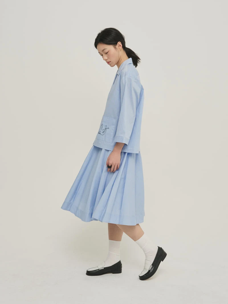 Roomk - Korean Women Fashion - #momslook - Embroidered Shirt - 6