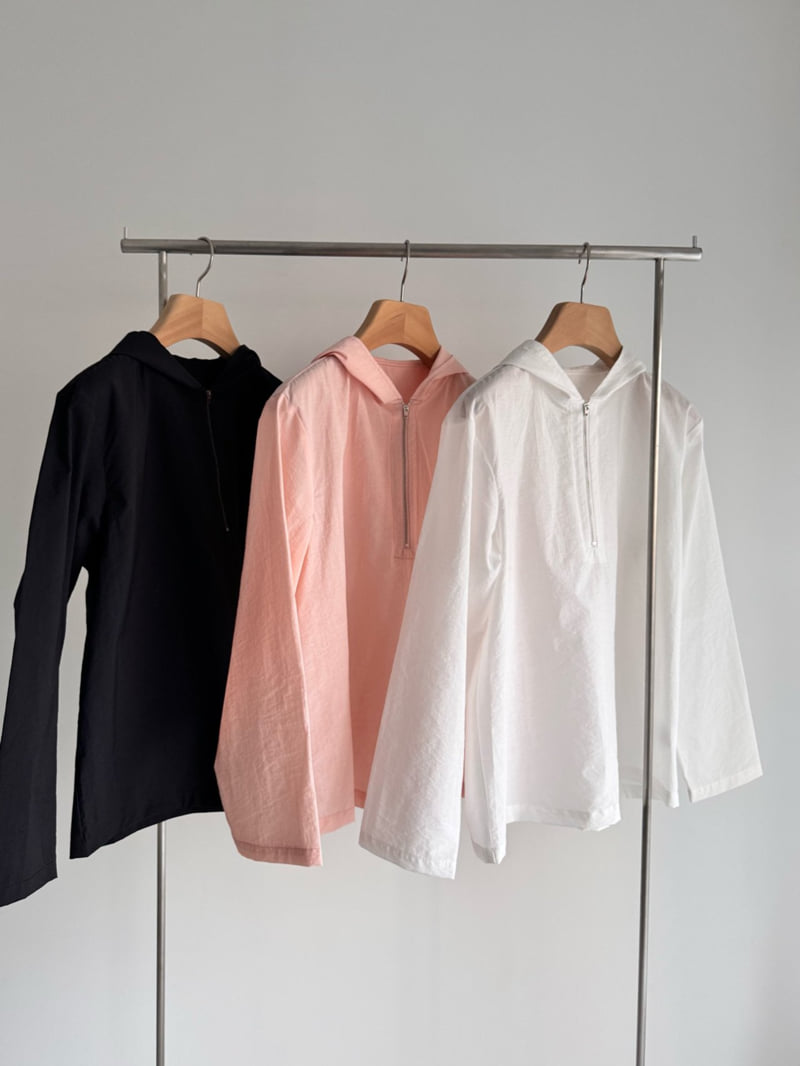 Roomk - Korean Women Fashion - #momslook - Hooded Blouse - 11