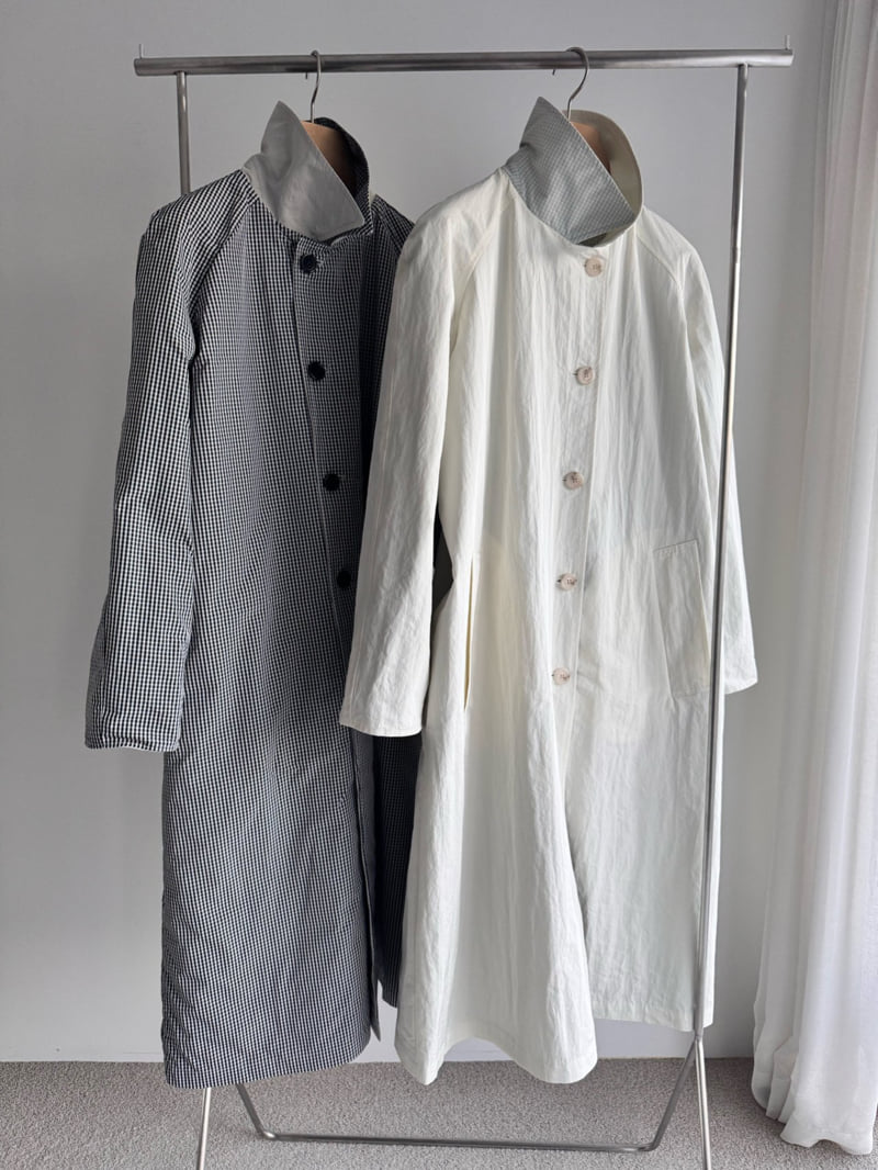 Roomk - Korean Women Fashion - #momslook - Two-Face Trench Coat - 12