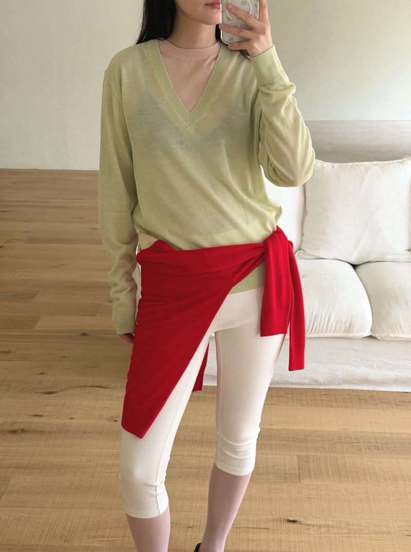 Roomk - Korean Women Fashion - #momslook - Double Color Knit - 6