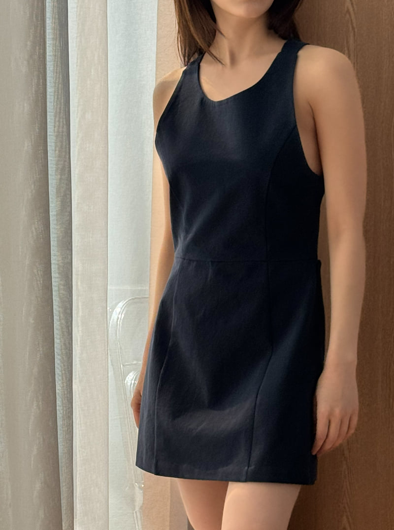 Roomk - Korean Women Fashion - #momslook - Mini Denim One-piece - 9