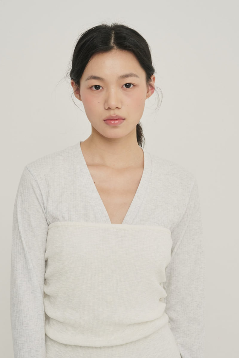 Roomk - Korean Women Fashion - #pursuepretty - Ribbed Sleeve Bustier - 6