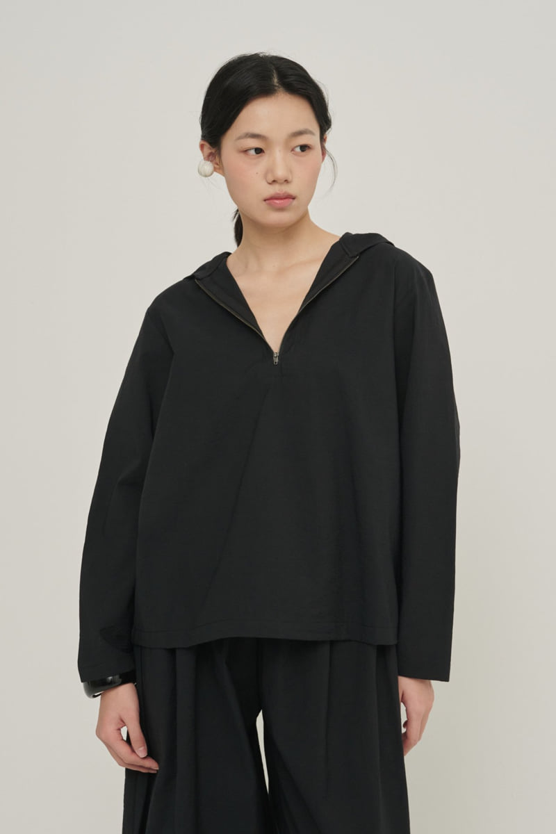 Roomk - Korean Women Fashion - #pursuepretty - Hooded Blouse - 5