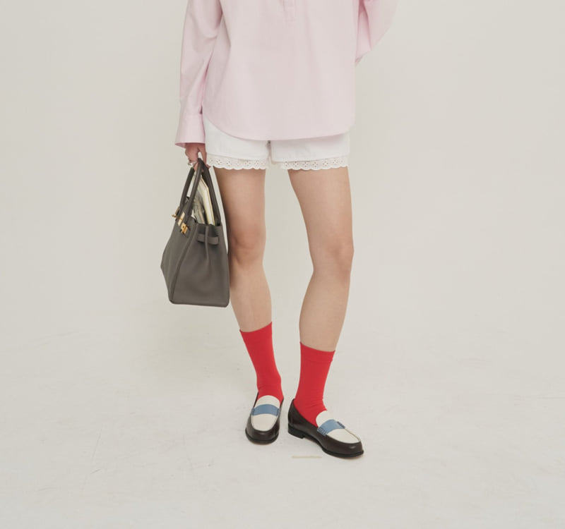 Roomk - Korean Women Fashion - #pursuepretty - Lace Half Pants