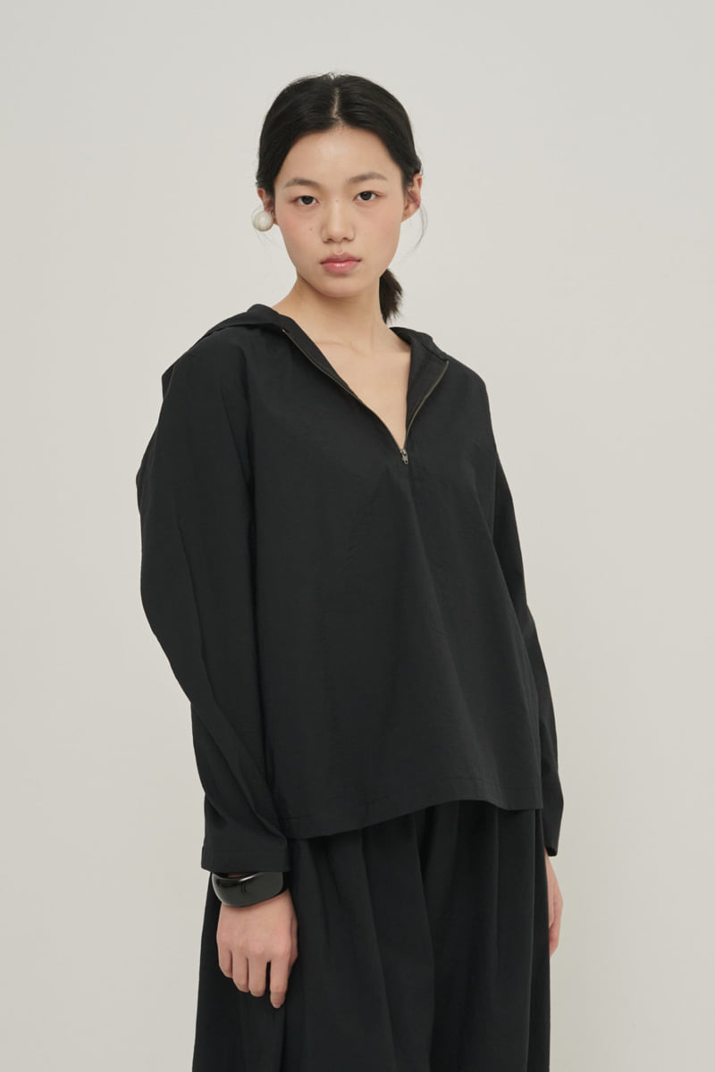 Roomk - Korean Women Fashion - #restrostyle - Hooded Blouse - 6