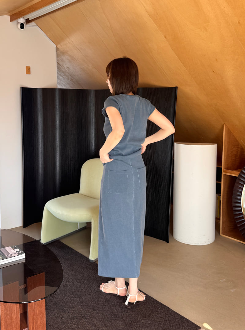 Roomk - Korean Women Fashion - #restrostyle - Pigment Skirt - 5
