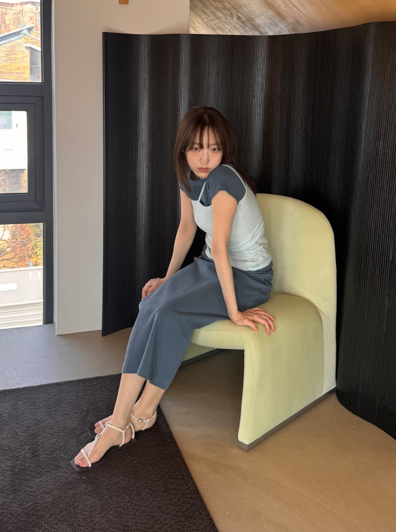 Roomk - Korean Women Fashion - #shopsmall - Pigment Rib Tee - 8