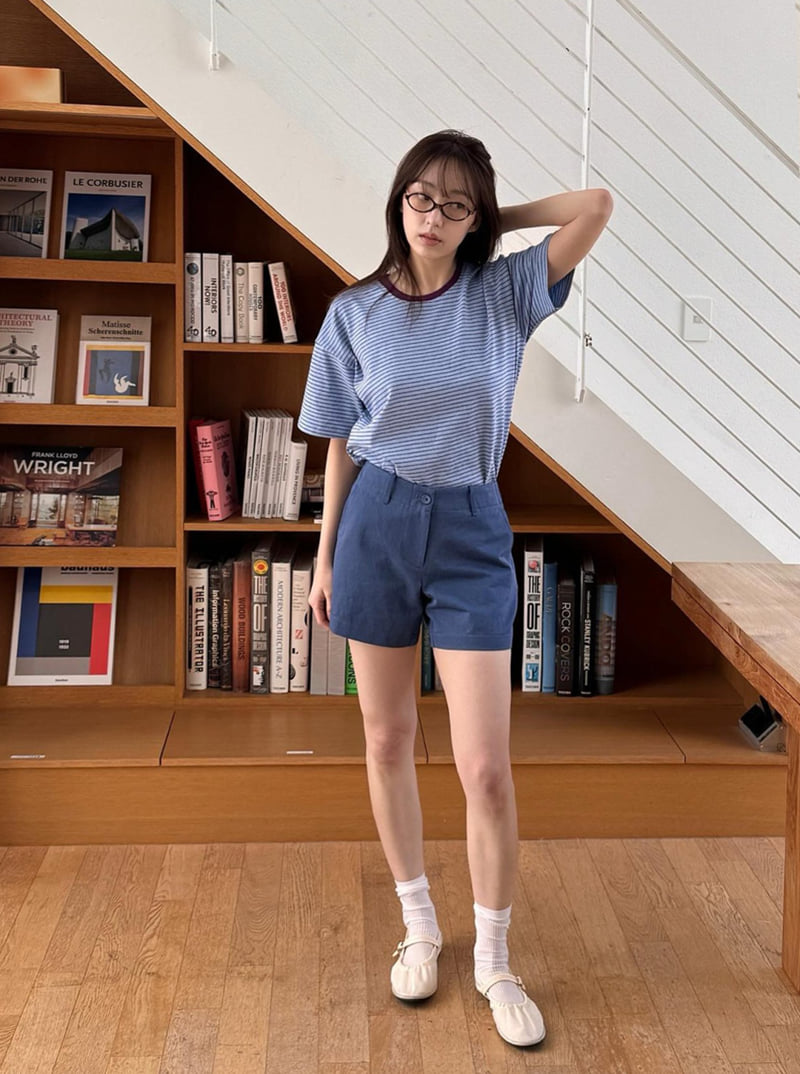 Roomk - Korean Women Fashion - #romanticstyle - Denim Half Pants - 4