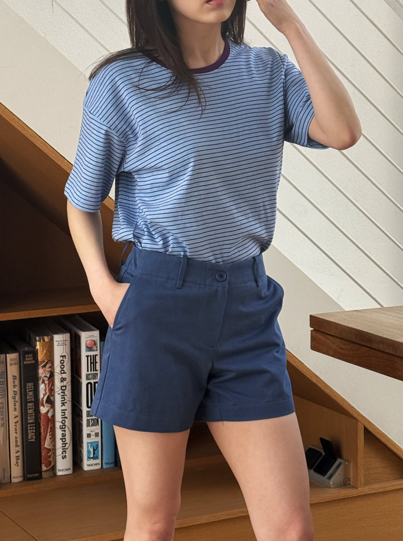 Roomk - Korean Women Fashion - #thatsdarling - Denim Half Pants - 5