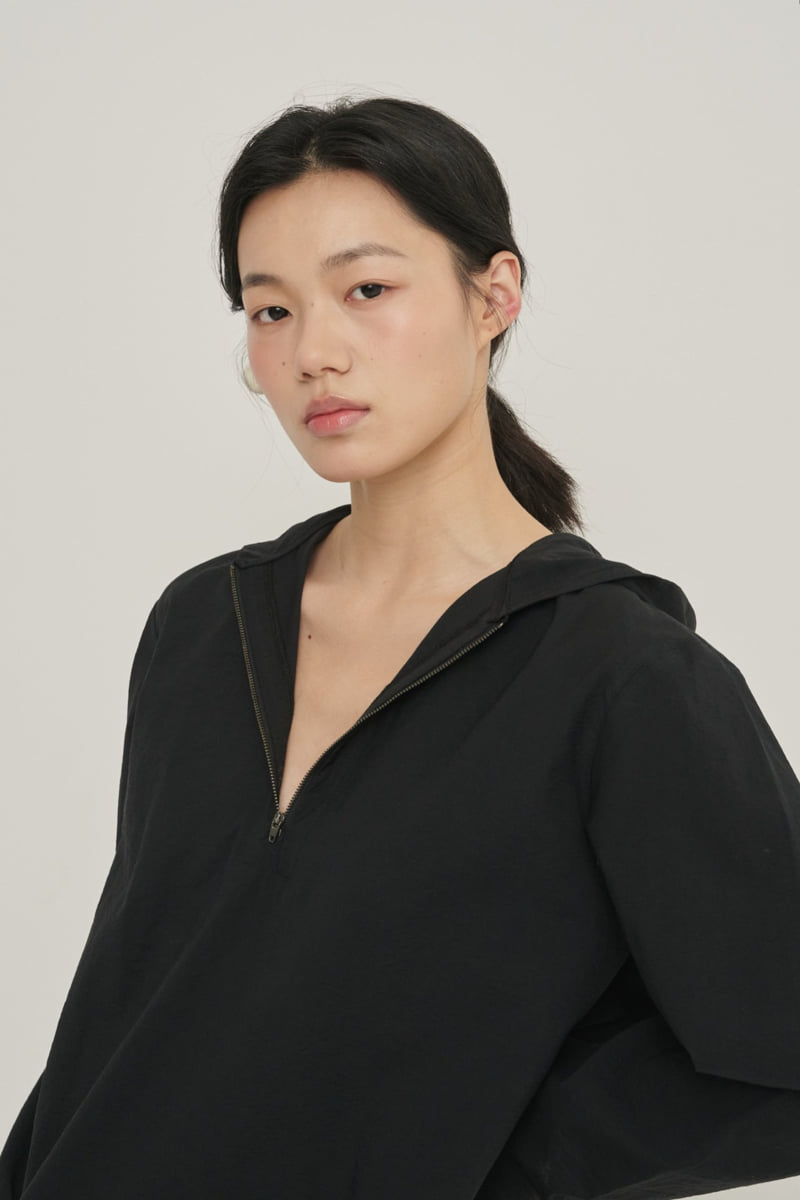 Roomk - Korean Women Fashion - #vintageinspired - Hooded Blouse - 3