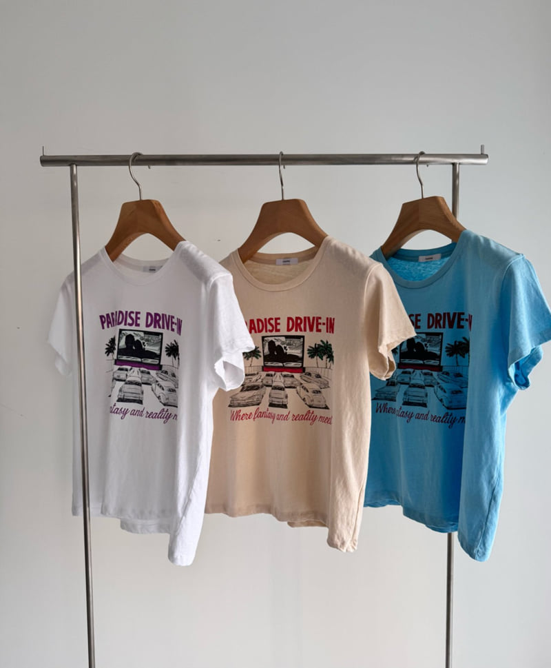 Roomk - Korean Women Fashion - #vintagekidsstyle - Printed Tee - 11