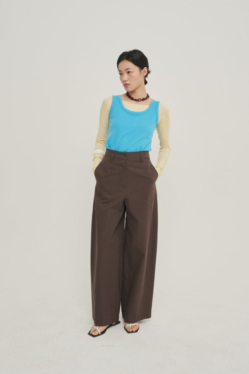 Roomk - Korean Women Fashion - #vintagekidsstyle - Curved Pants - 8