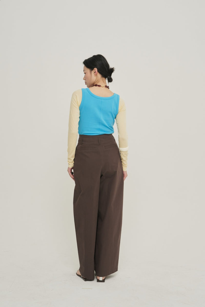 Roomk - Korean Women Fashion - #vintagekidsstyle - Ribbed Sleeveless Top - 6