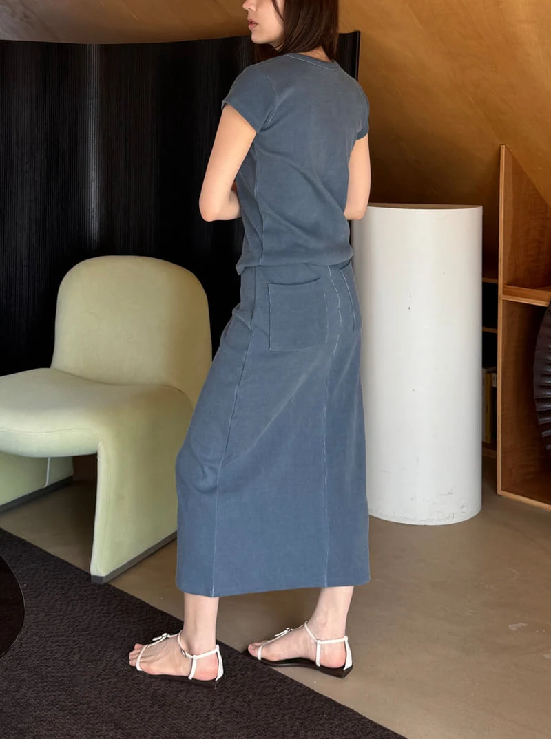 Roomk - Korean Women Fashion - #vintagekidsstyle - Pigment Skirt - 3