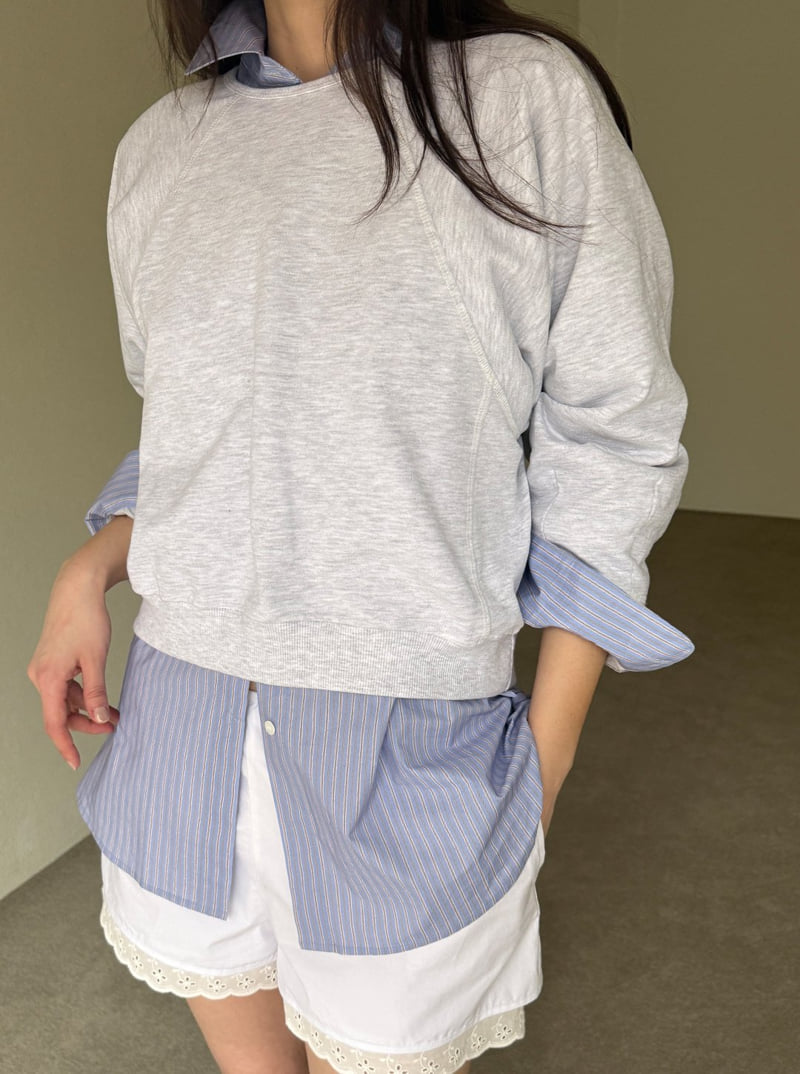 Roomk - Korean Women Fashion - #womensfashion - Boat Sweatshirt - 5